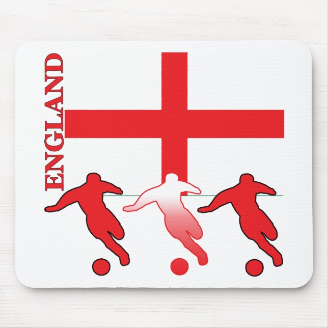 Alfombrilla De Ratón Fútbol Inglaterra Mousepad (Frente)