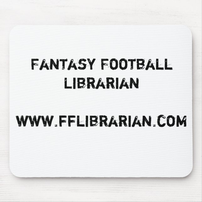 Alfombrilla De Ratón Fútbol Librarianwww.fflibrarian.com de la fantasía (Frente)