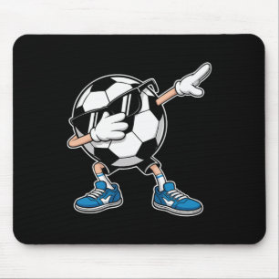Alfombrilla De Ratón Fútbol Ll Cool Dabbing Con Gafas De Sol Y Patadas 