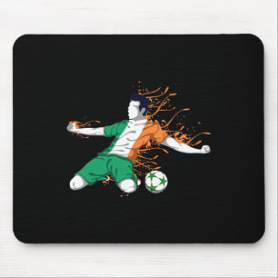 Alfombrilla De Ratón Fútbol Nacional de Irlanda - Bandera Irlandesa Amo