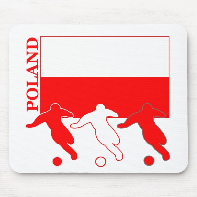 Alfombrilla De Ratón Fútbol Polonia (Frente)
