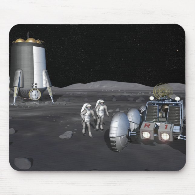 Alfombrilla De Ratón Futuras misiones de exploración espacial 3 (Frente)
