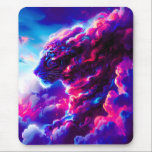 Alfombrilla De Ratón Futuristic Cosmic Neon Leopard<br><div class="desc">A powerful cosmic leopard emerging from vibrant clouds of neon pink,  electric blue,  and deep violet.</div>