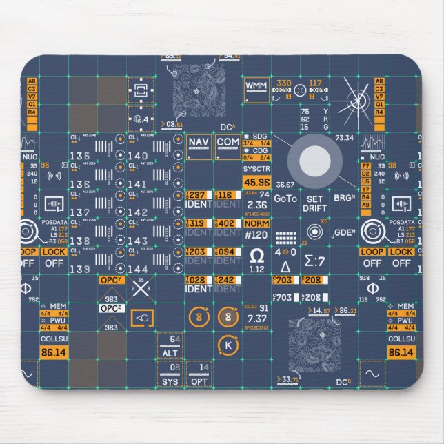 Alfombrilla De Ratón Futuristic User Interface (Frente)
