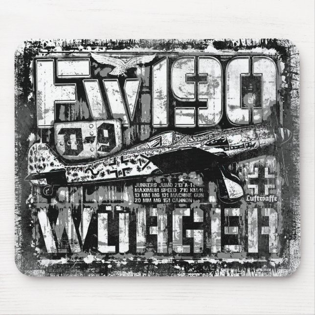 Alfombrilla De Ratón Fw 190 D-9 Mousepad (Frente)