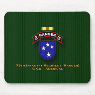 Alfombrilla De Ratón G Co, 75.a infantería - guardabosques - 23d Div -