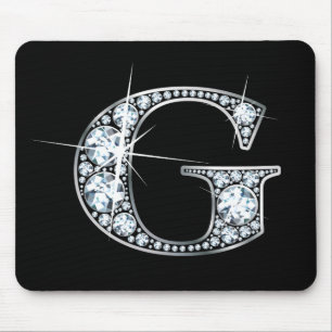 Alfombrilla De Ratón "G" Diamond Bling Mousepad
