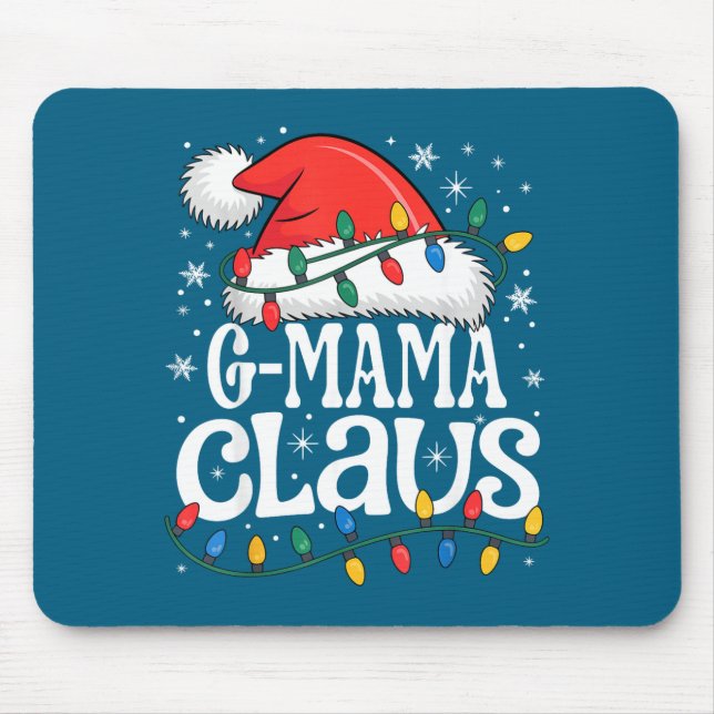 Alfombrilla De Ratón G-mama Claus Funny Xmas Christmas Grandma Holiday  (Frente)