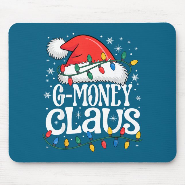 Alfombrilla De Ratón G-money Claus Funny Xmas Christmas Grandma Holiday (Frente)