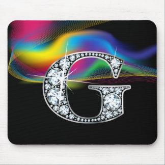 Alfombrilla De Ratón "G" Sonido de diamante con batido arco iris Mousep