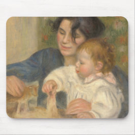 Alfombrilla De Ratón Gabrielle y Jean (por Pierre-Auguste Renoir)