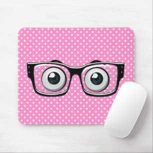 Alfombrilla De Ratón Gafas con puntos de polka