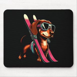 Alfombrilla De Ratón Gafas de esquí de invierno de montaña para perros 