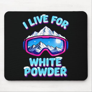 Alfombrilla De Ratón Gafas de esquí de nieve en polvo Retro Snowboard M