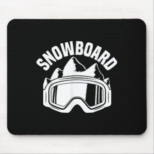 Alfombrilla De Ratón Gafas de esquí y snowboard para esquiar nieve snow
