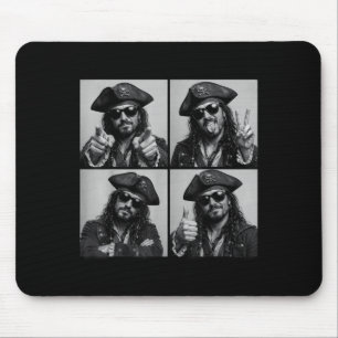 Alfombrilla De Ratón Gafas de pirata divertidas diseño de fotomatón