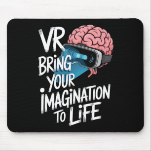 Alfombrilla De Ratón Gafas de realidad virtual alimentadas por la imagi