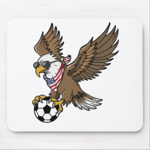 Alfombrilla De Ratón Gafas de sol águila de fútbol americano frescas vi