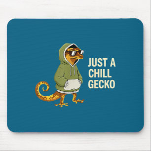 Alfombrilla De Ratón Gafas de sol de lagarto gráfico Cute Chill Gecko