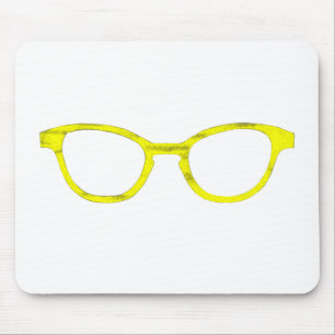 Alfombrilla De Ratón Gafas de sol Rim Amarillo El MUSEO Zazzle Regalos
