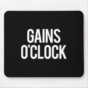 Alfombrilla De Ratón Gains Oclock Funny Gym Halterofilia