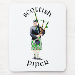 Alfombrilla De Ratón Gaitero Gentilhombre con Kilt Verde