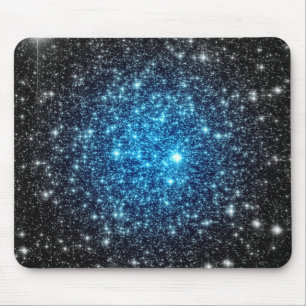 Alfombrilla De Ratón Galaxia azul y negra