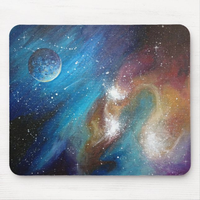 Alfombrilla De Ratón Galaxia colorida Mousepad (Frente)