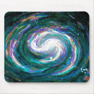 Alfombrilla De Ratón Galaxia espiral en el espacio