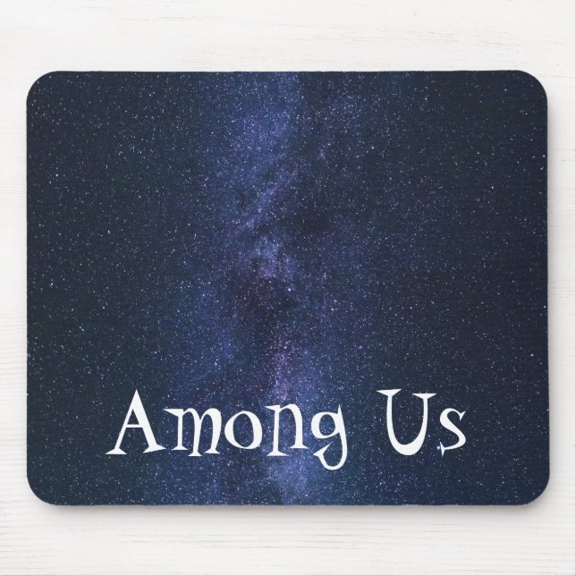 Alfombrilla De Ratón Galaxia Infinita Azul (Frente)
