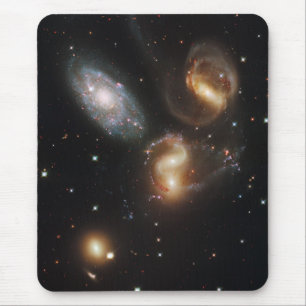 Alfombrilla De Ratón Galaxias del quinteto de Stephan (telescopio de