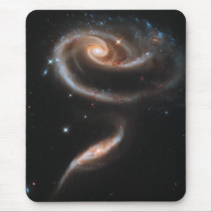Alfombrilla De Ratón Galaxias espirales en forma de rosa