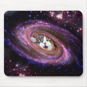 Alfombrilla De Ratón Galaxy Space Cats LOL Mousepad (Horizontal)