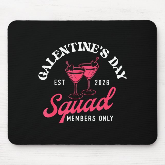 Alfombrilla De Ratón Galentine's Day Squad - Galentine's Day Gals Siste (Frente)