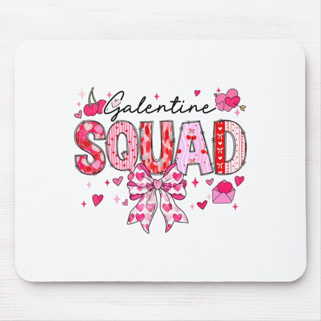 Alfombrilla De Ratón Galentines Day Women Galentines Squad Funny Valent (Frente)