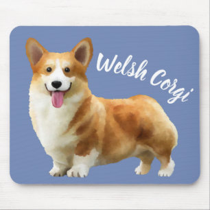 Alfombrilla De Ratón Galés Mousepad ilustrado Corgi