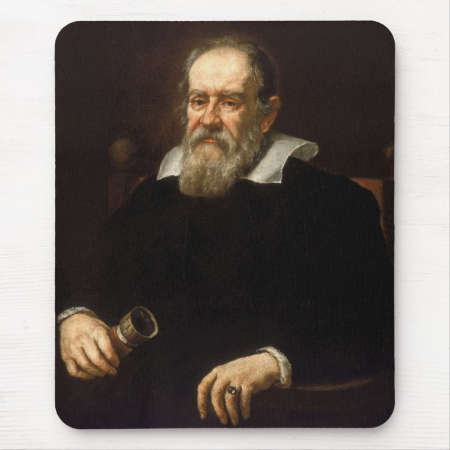 Alfombrilla De Ratón Galileo Galilei: Padre de la Ciencia y la Astronom (Frente)