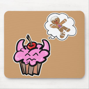 Alfombrilla De Ratón Galleta Asesina De Cupcake Divertida Y Malvada
