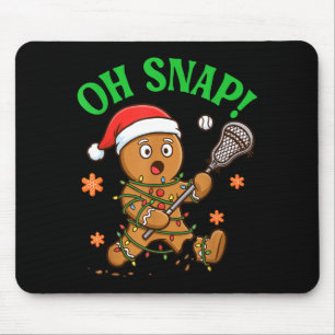 Alfombrilla De Ratón Galleta De Navidad De Lacrosse De Jengibre Diverti