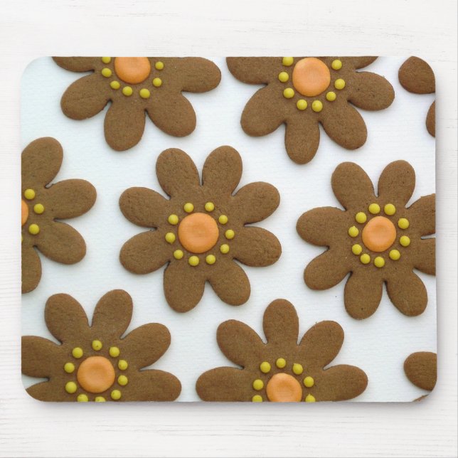 Alfombrilla De Ratón Galleta Mousepad de la flor (Frente)