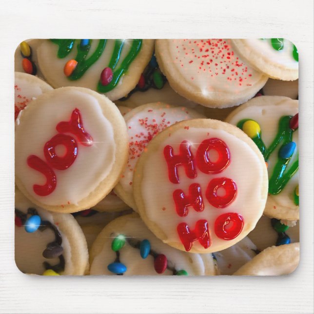 Alfombrilla De Ratón Galletas de navidad de cookies de vacaciones (Frente)