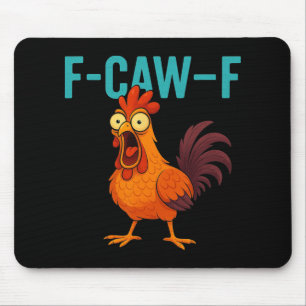 Alfombrilla De Ratón Gallina divertida del gallo F-caw-f Humor de anima