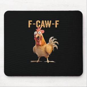 Alfombrilla De Ratón Gallina divertida humor gallo meme clásico F Caw F