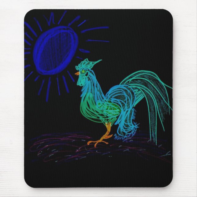 Alfombrilla De Ratón Gallo Country Dayglow (Frente)