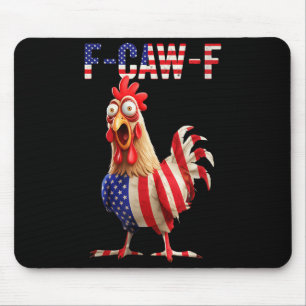Alfombrilla De Ratón Gallo de cita divertida humor de pollo bandera de 