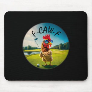 Alfombrilla De Ratón Gallo de golf divertido para adultos F-caw-f Humor