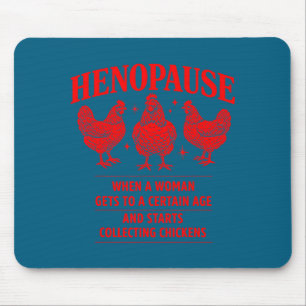 Alfombrilla De Ratón Gallo Divertido Menopausia Gallina Humor Granja Av