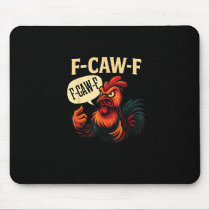 Alfombrilla De Ratón Gallo Enfadado Divertido Gráfico Estilo Retro F Ca