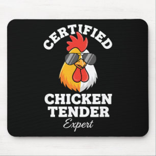 Alfombrilla De Ratón Gallo experto en pollo certificado pollo dentro