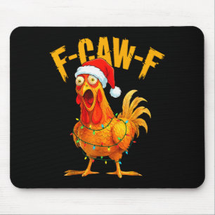 Alfombrilla De Ratón Gallo F-caw-f Gallo Fcawf Luz de Navidad Sant